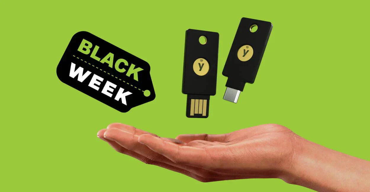 BLACK WEEK DEAL: € 25,- SOFORT RABATT auf YubiKeys der 5er-Serie!