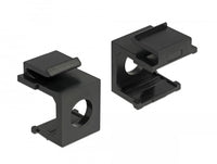 Delock Modularer Einsatz (Ausschnitt) - Schwarz - 1 Anschluss (Packung mit 4)