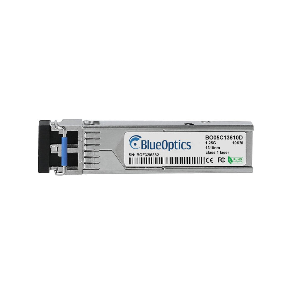 BlueOptics Advantech SFP-GLX-LC-10E BlueOptics BO05C13610D SFP Transceiver, 1000BASE-LX, Singlemode Fiber, 1310nm, 10KM