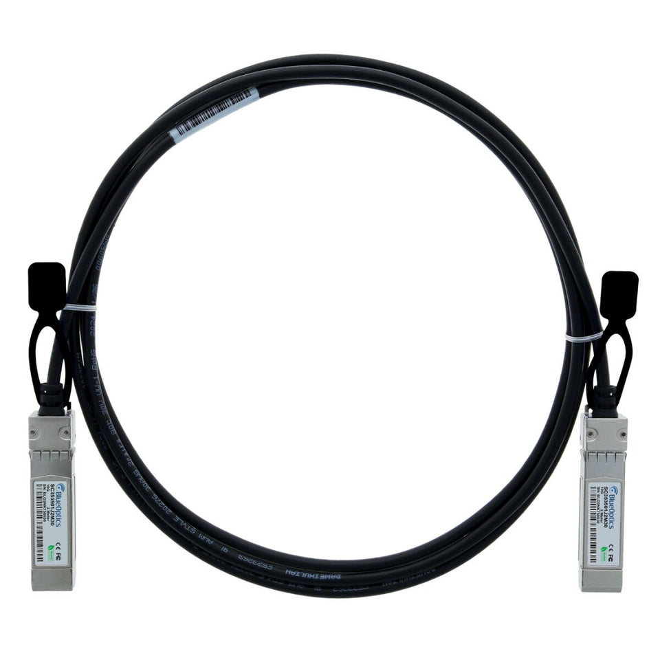 BlueOptics 3Com SFP-10G-DAC-0.5M BlueLAN SC353501J0.5M30 10GBASE-CR passives SFP+ auf SFP+ Direct Attach Kabel, 0.5 Meter