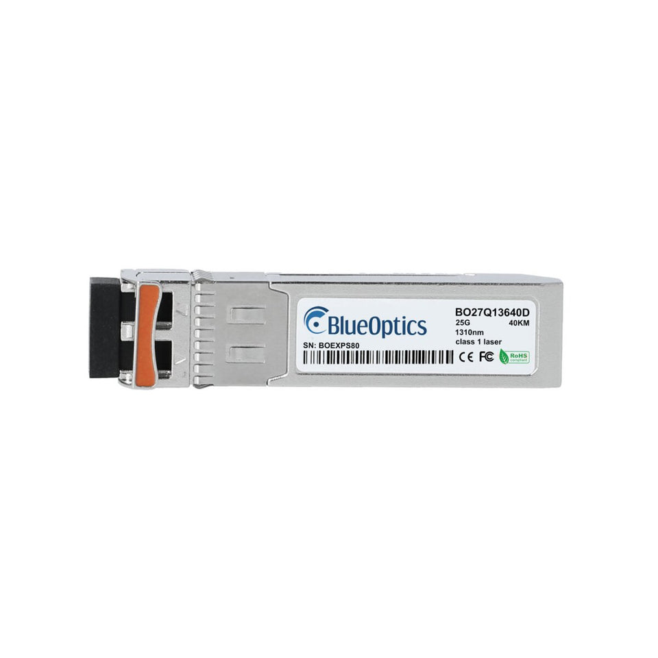BlueOptics Alcatel-Lucent SFP28-25G-ER BlueOptics SFP28 Transceiver, 25GBASE-ER, Singlemode Fiber, 1310nm, 40KM