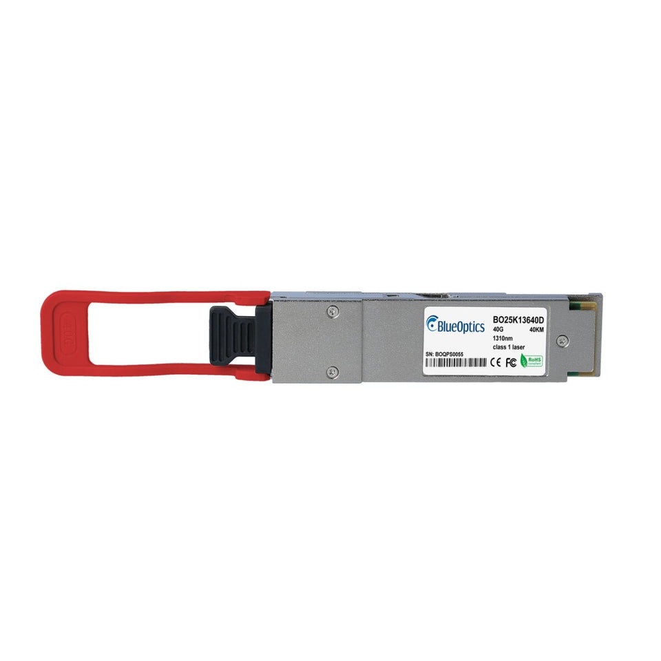 BlueOptics Alcatel-Lucent QSFP-40G-ER-AL BlueOptics BO25K13640D QSFP Transceiver, 40GBASE-ER4, Singlemode Fiber, 1310nm, 40KM