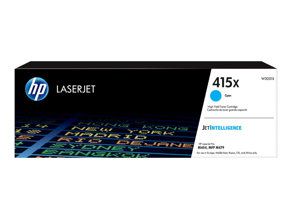 HP 415X - Hohe Ergiebigkeit - Cyan - original - LaserJet - Tonerpatrone (W2031X)