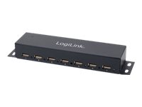 LogiLink USB 2.0 Hub 7-Port Metal - Hub - 7 x