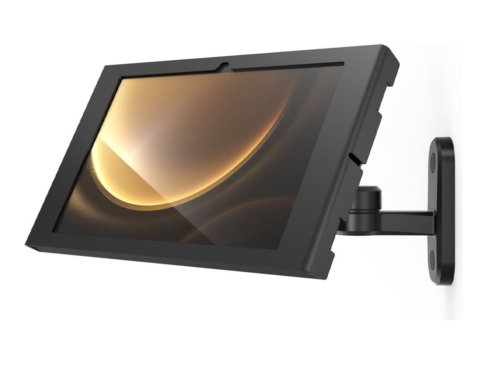 Compulocks Galaxy Tab S9+/S9FE+ 12.4" Apex Enclosure Swing Wall Mount Black - Befestigungskit (Gehäuse, Schwenkarm)