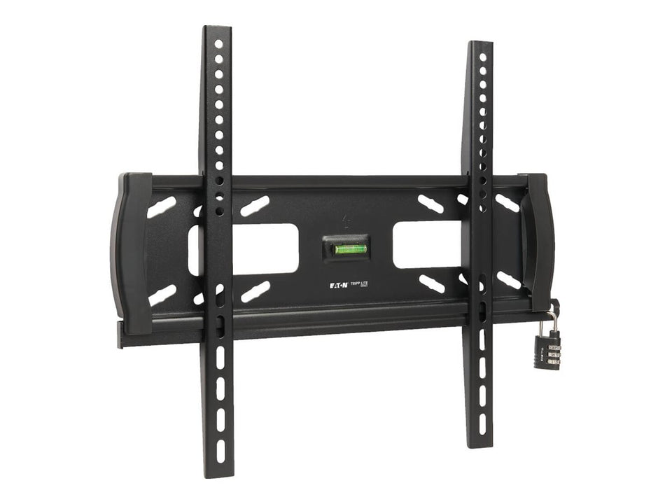 Eaton Tripp Lite Series Heavy-Duty Fixed Security Display TV Wall Mount for 32" to 55" TVs and Monitors, Flat or Curved Screens - Klammer - für Flachbildschirm - verriegelbar - Stahl - Schwarz - Bildschirmgröße: 94.1-178 cm (32"-55")