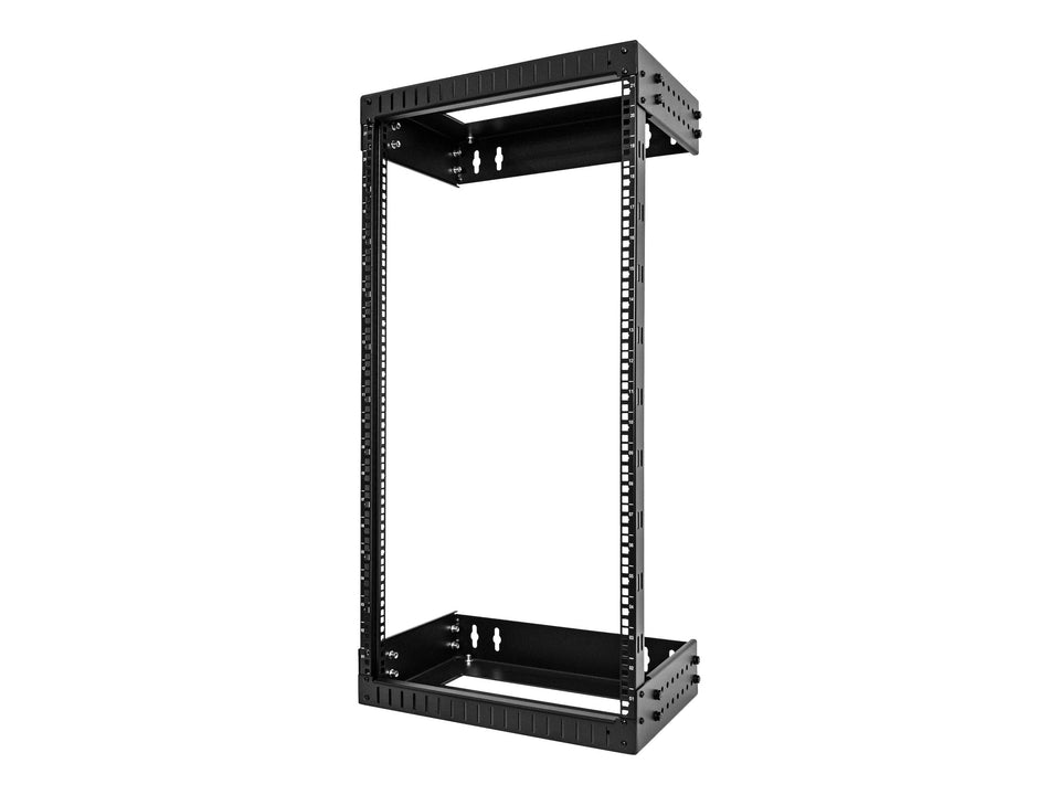 StarTech.com 21HE Netzwerkschrank 19 Zoll Wandmontage - Einstellbare Tiefe 30 - 50 cm - 2 Pfosten Open Frame Serverschrank/Wandrack/Server rack -  Käfigmuttern & Schrauben (RACK-21U-20-WALL-OA)