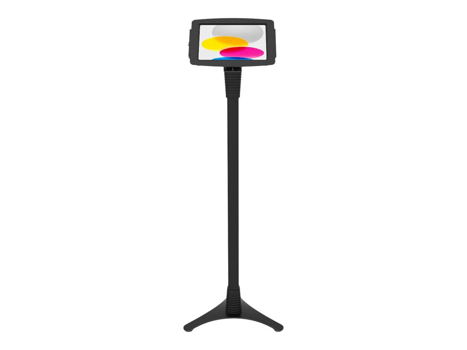 Compulocks iPad 10th-11th (A16) Gen Space Enclosure Portable Floor Stand Black - Befestigungskit (Gehäuse, Aufstellung)