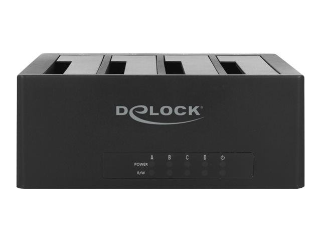 Delock USB Type-C Docking Station for 4 x SATA HDD / SSD - HDD-Dockingstation Schächte: 4 - 2,5" / 3,5" gemeinsam genutzt (6,4 cm/8,9 cm gemeinsam genutzt)