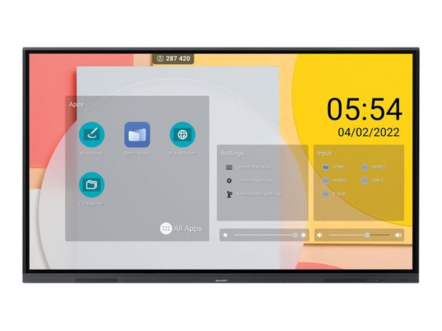 Sharp BIG PAD PN-L652B - 163.9 cm (65") Diagonalklasse LCD-Display mit LED-Hintergrundbeleuchtung - interaktiv - mit Touchscreen (Multi-Touch)