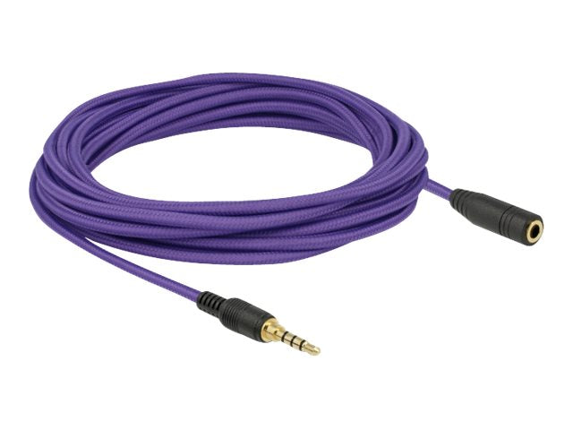 Delock Audioverlängerungskabel - 4-poliger Mini-Stecker weiblich zu 4-poliger Mini-Stecker männlich