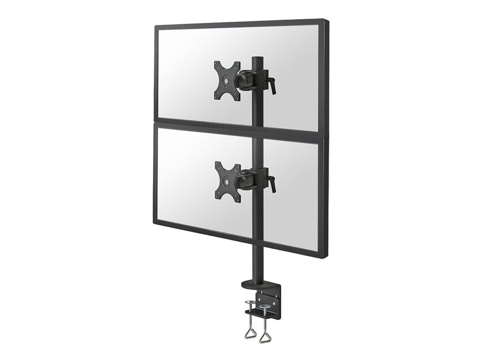 Neomounts FPMA-D700DV - Befestigungskit - Voll beweglich - für 2 LCD-Displays - Schwarz - Bildschirmgröße: 25.4-69 cm (10"-27")