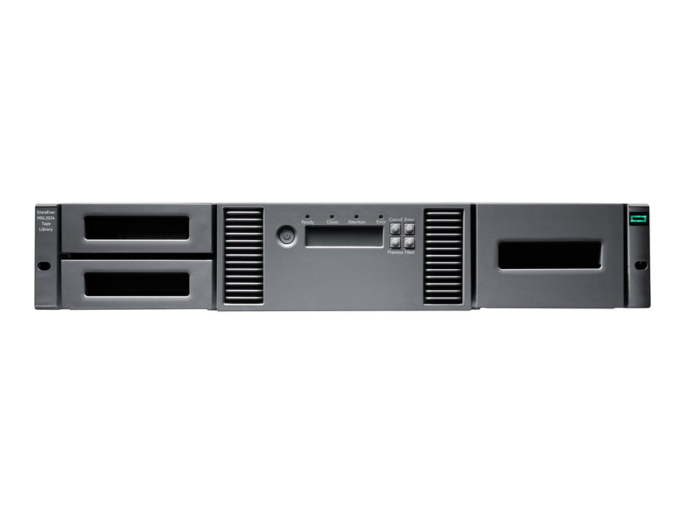 HPE Storage MSL2024 - Bandbibliothek - 288 TB / 720 TB - Steckplätze: 24 - LTO Ultrium (12 TB / 30 TB)