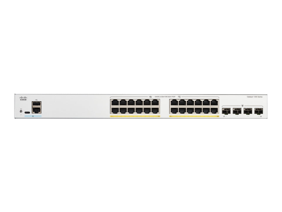 Cisco Catalyst 1300-24FP-4G - Switch - L3 - managed - 24 x 10/100/1000 (PoE+)