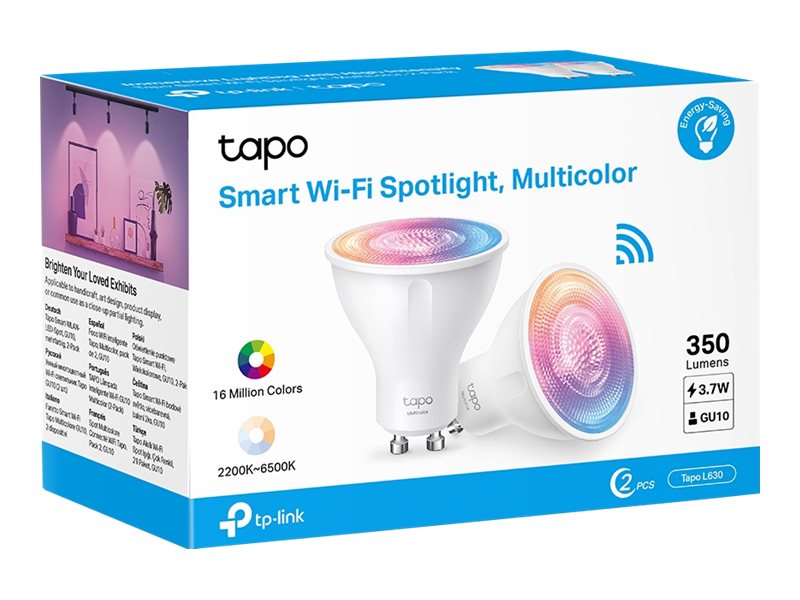 TP-LINK Tapo L630 - LED-Spot-Glühbirne - GU10 - 3.7 W (Entsprechung 50 W)