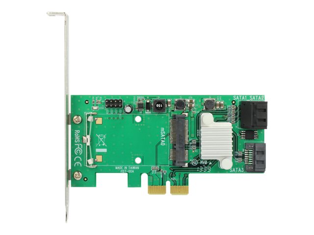 Delock Hybrid 3 x internal SATA 6 Gb/s  1 x internal mSATA - Speichercontroller (RAID)