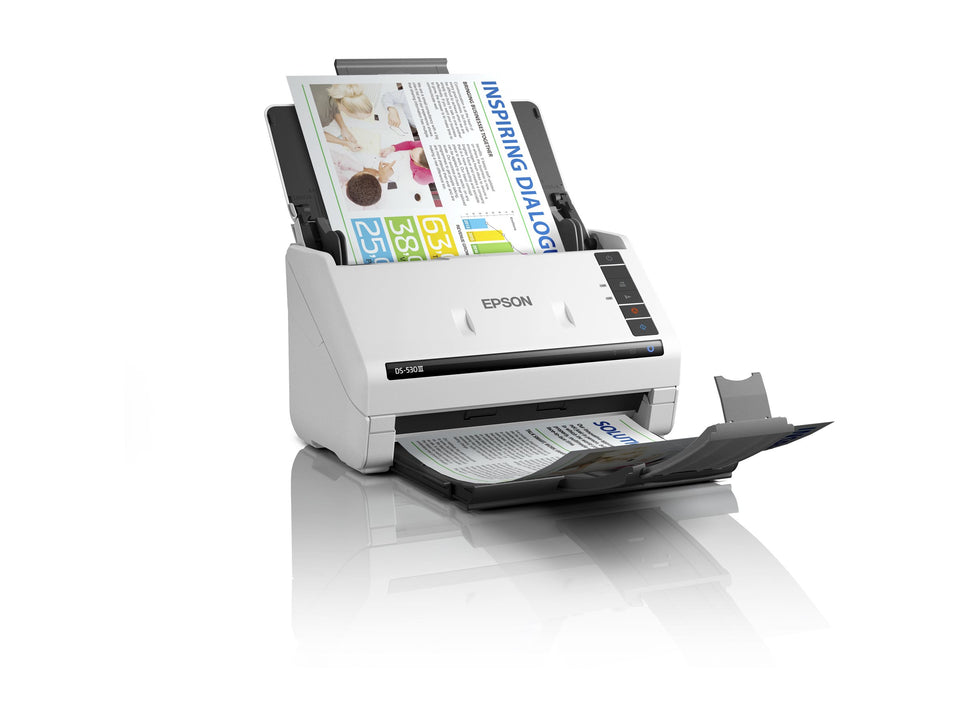 Epson WorkForce DS-530III - Dokumentenscanner - Duplex - A4 - 600 dpi x 600 dpi - bis zu 40 Seiten/Min. (einfarbig)