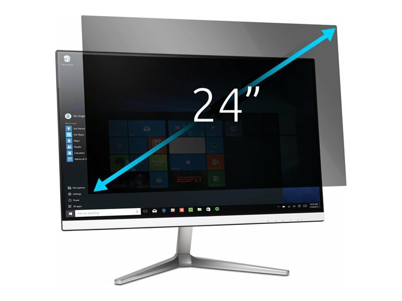 Kensington Blickschutzfilter für Bildschirme - 2-Wege - abnehmbar - 61 cm (24")
