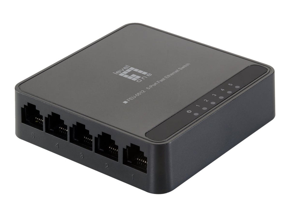 LevelOne FEU-0512 - Switch - unmanaged - 5 x
