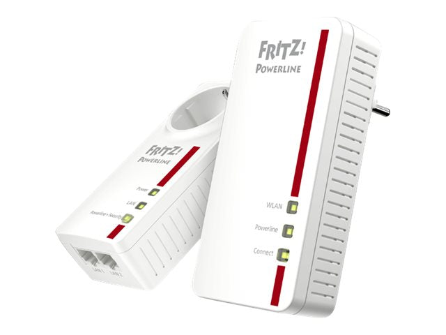 FRITZ! Powerline 1260E - WLAN Set - Powerline-Adapter-Kit 1GbE, HomePlug AV (HPAV)