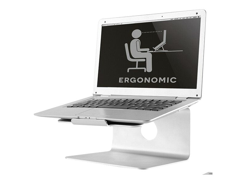 Neomounts NSLS050 - Aufstellung - für Notebook - Gebürstetes Aluminium - Silber - Bildschirmgröße: 25.4-43.2 cm (10"-17")