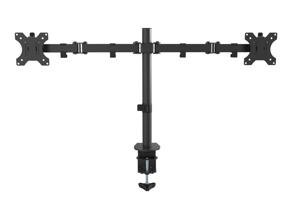 Vision VFM-DPD Monitor Desk Post - Befestigungskit - für 2 LCD-Displays - Stahl - Schwarz - Bildschirmgröße: 33-68.6 cm (13"-27")