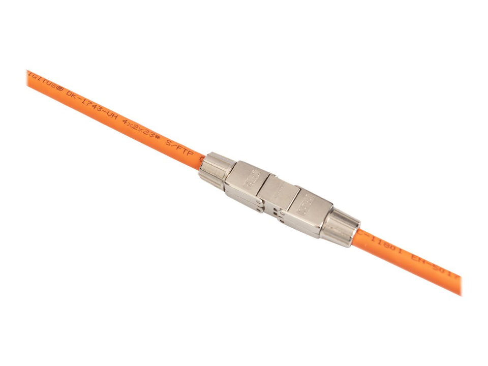 DIGITUS CAT 6A CAT-Verbinder (Kupplung für Feldanwendungen), 500 MHz