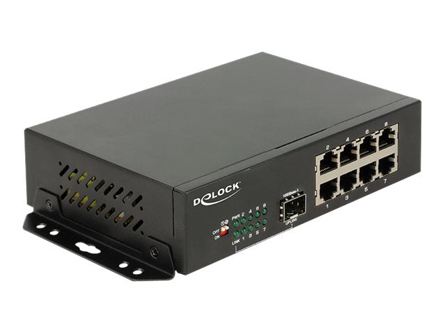 Delock Switch - 8 x 10/100/1000 + 1 x SFP -