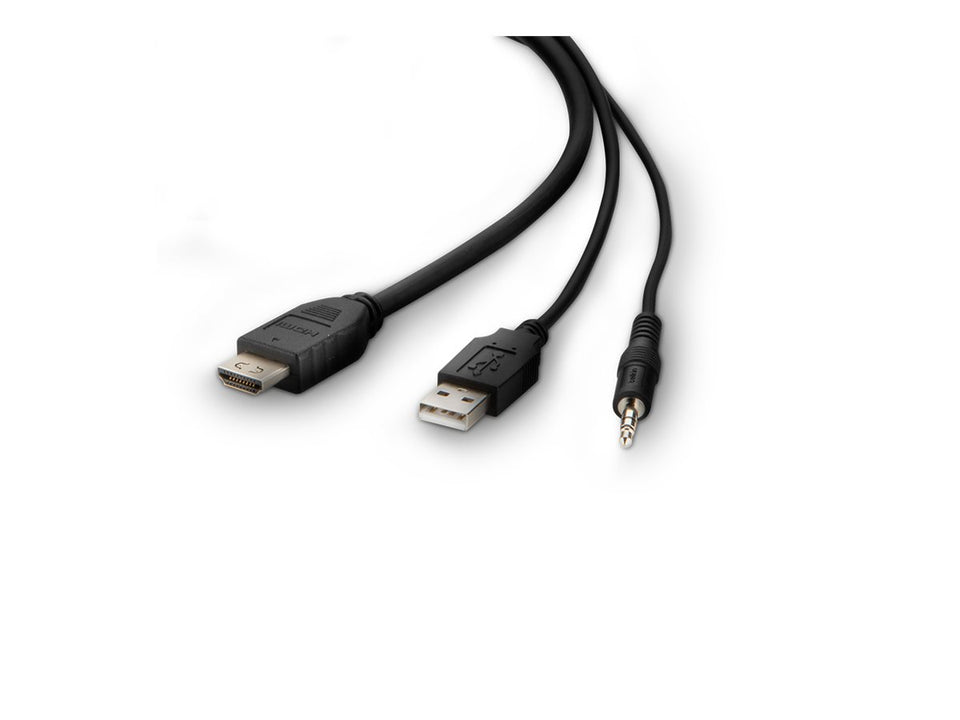 Belkin Secure KVM Combo Cable - Video- / USB- / Audio-Kabel - TAA-konform - USB, Mini-Stecker, HDMI (M)