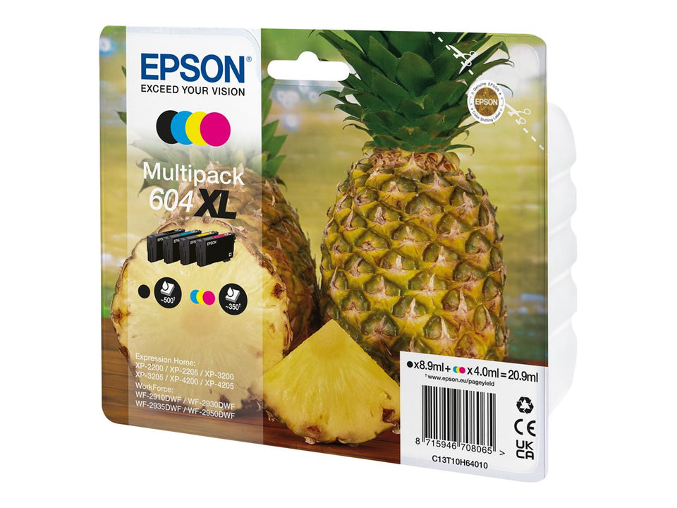 Epson 604XL Multipack - 4er-Pack - XL - Schwarz