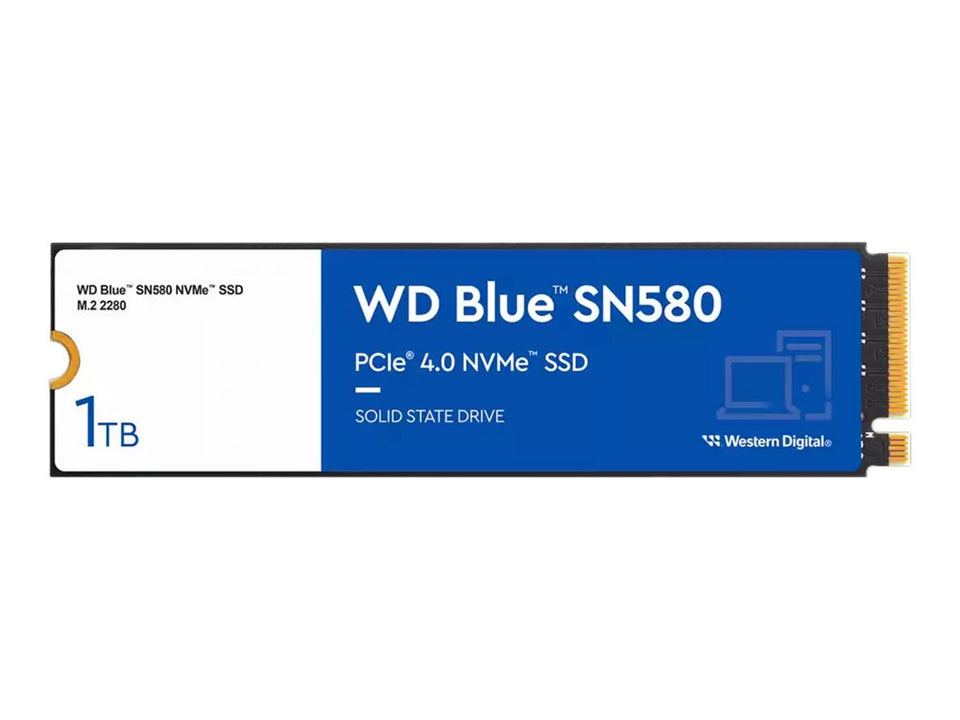 WD Blue SN580 WDS100T3B0E - SSD - 1 TB - intern - M.2 2280 - PCIe 4.0 x4 (NVMe)