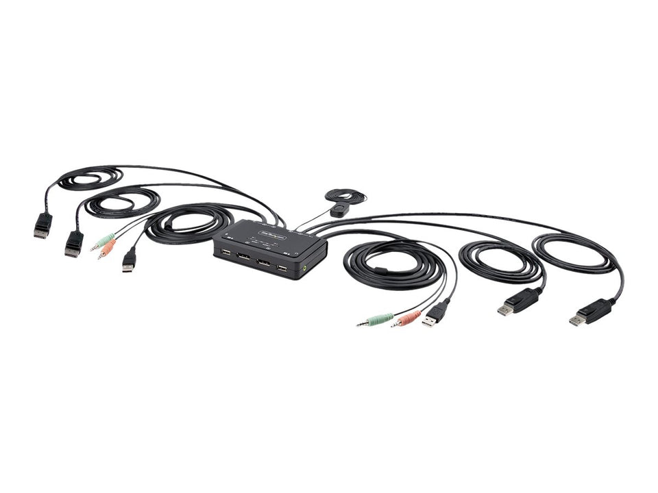StarTech.com 2-Port Dual Monitor KVM Switch DisplayPort