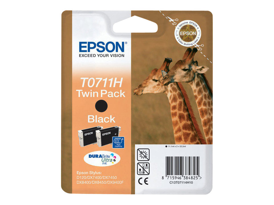 Epson T0711 Twin Pack - 2er-Pack - 22.2 ml