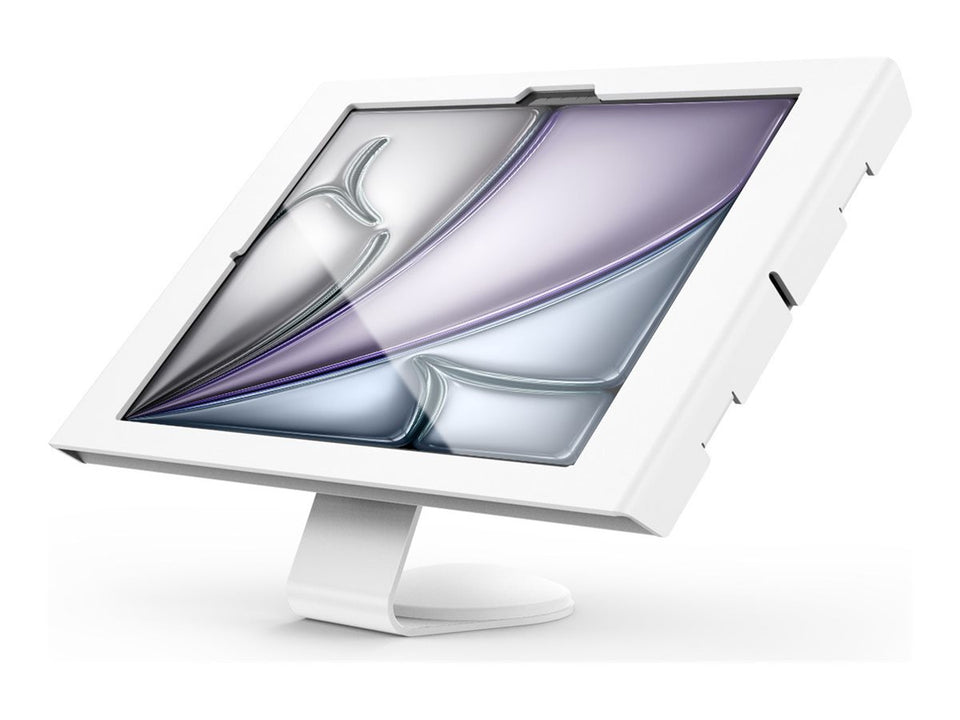 Compulocks iPad Air M2 & M3 13", Apex Enclosure Core Stand - White - Befestigungskit - freiliegende Front-/Rückkamera und Sensoren - für Tablett - verriegelbar - Metallrahmen, hochfester Aluminium - weiß - Bildschirmgröße: 33 cm (13")