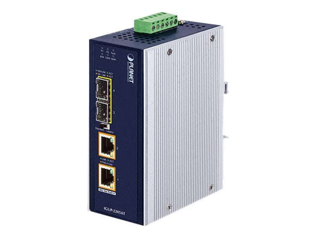 Planet IGUP-2205AT - Medienkonverter - 1GbE - 10Base-T, 1000Base-LX, 1000Base-SX, 100Base-TX, 1000Base-T, 1000Base-BX - RJ-45 / SFP (mini-GBIC)
