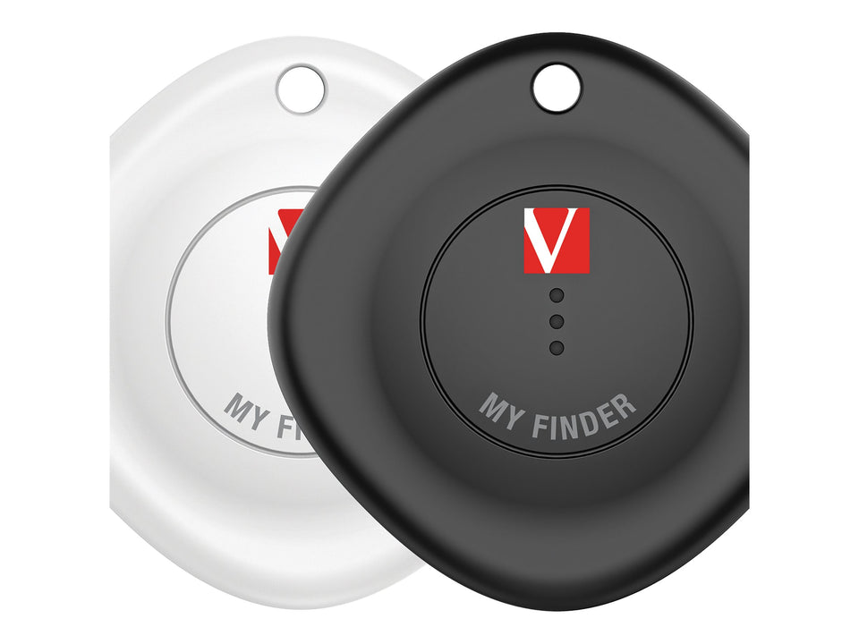 Verbatim My Finder - Anti-Verlust Bluetooth-Tag für Handy, Tablet - Schwarz, weiß (Packung mit 2)