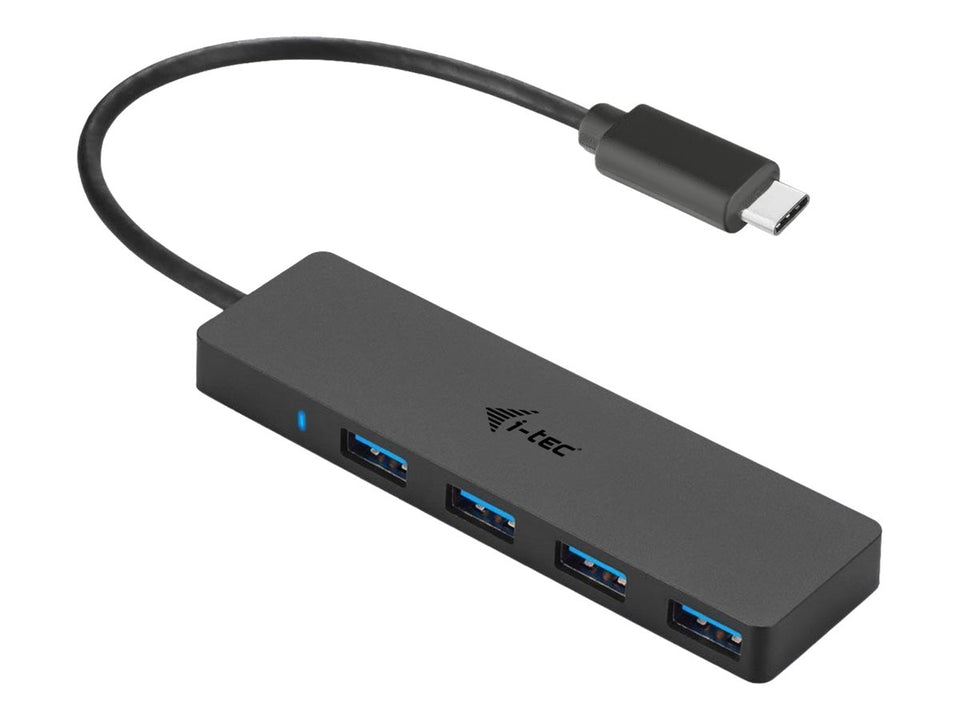 i-tec USB-C Slim Passive Hub - Hub - 4 x SuperSpeed