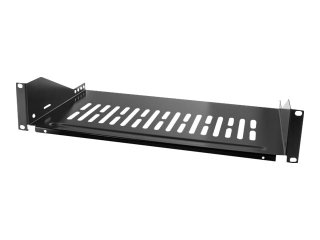 LogiLink Rack - Regal - Schwarz, RAL 9005 - 2U - 48.3 cm (19")