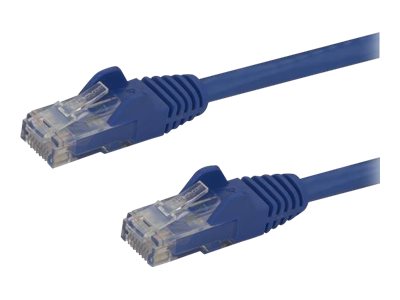 StarTech.com 1m CAT6 Ethernet Cable, 10 Gigabit Snagless RJ45 650MHz 100W PoE Patch Cord, CAT 6 10GbE UTP Network Cable w/Strain Relief, Blue, Wiring is UL Certified/TIA - Category 6 - 24AWG (N6PATC1MBL)