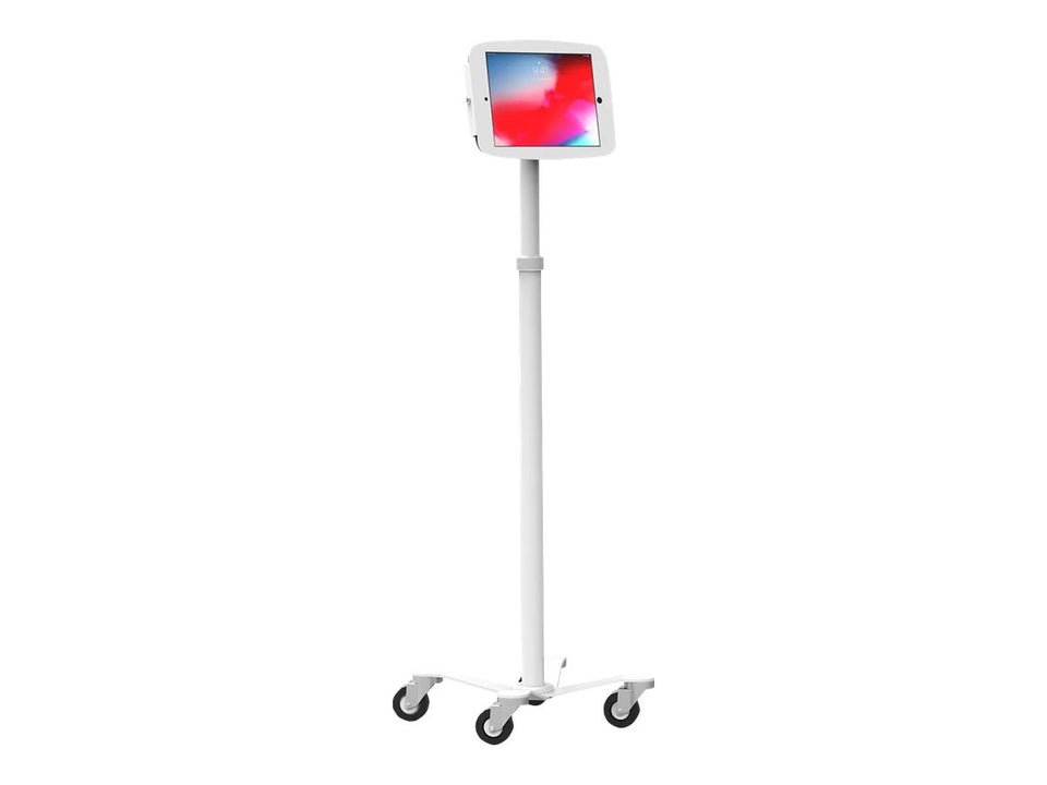 Compulocks iPad 10.2" Space Enclosure Medical Rolling Cart - Wagen - für Tablett - medizinisch - Metall - weiß - Bildschirmgröße: 25.9 cm (10.2")