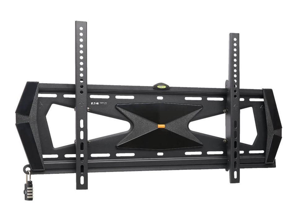 Eaton Tripp Lite Series Heavy-Duty Tilt Security Display TV Wall Mount for 37" to 80" TVs and Monitors, Flat or Curved Screens - Klammer - für Flachbildschirm - verriegelbar - Stahl - Schwarz - Bildschirmgröße: 94-203 cm (37"-80")