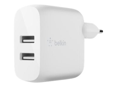 Belkin BoostCharge - Netzteil - 24 Watt - 2 Ausgabeanschlussstellen (USB)
