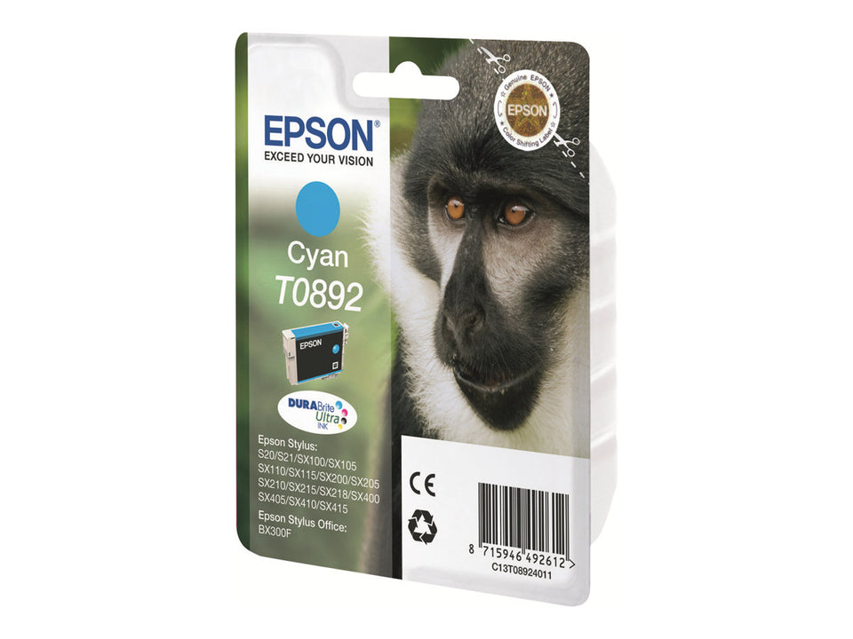 Epson T0892 - 3.5 ml - Cyan - original - Blisterverpackung