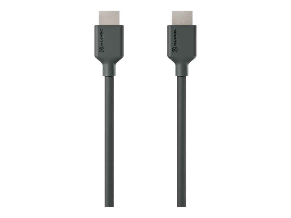 Alogic Elements Series - Premium Highspeed - HDMI-Kabel mit Ethernet - HDMI männlich zu HDMI männlich - 3 m - Schwarz - unterstützt 4K 60 Hz (4096 x 2160)