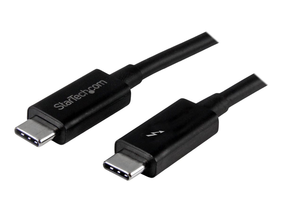 StarTech.com StarTech 1m (3.3ft) Thunderbolt 3 Cable, 20Gbps, 100W PD, 4K Video, Thunderbolt-Certified, Compatible w/ TB4/USB 3.2/DisplayPort - Thunderbolt-Kabel - USB-C (M)