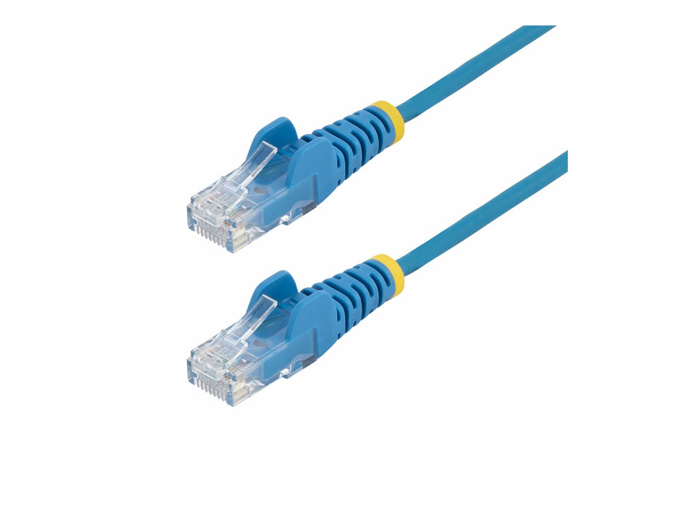 StarTech.com 15m Blue Slim CAT6 Ethernet Cable, Snagless, 28AWG, LSZH - Patch-Kabel - RJ-45 (M)