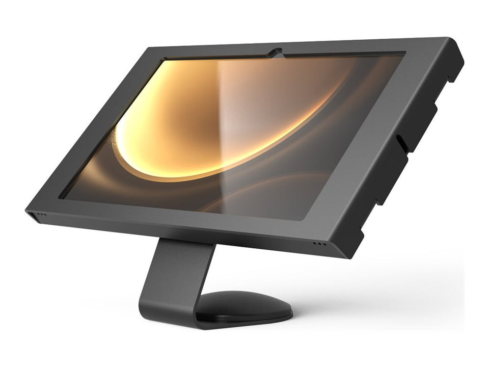 Compulocks Galaxy Tab S9+/S9FE+ 12.4" Apex Enclosure Core Stand Black - Aufstellung - für Tablett - verriegelbar - Metallrahmen - Schwarz - Bildschirmgröße: 31.5 cm (12.4")