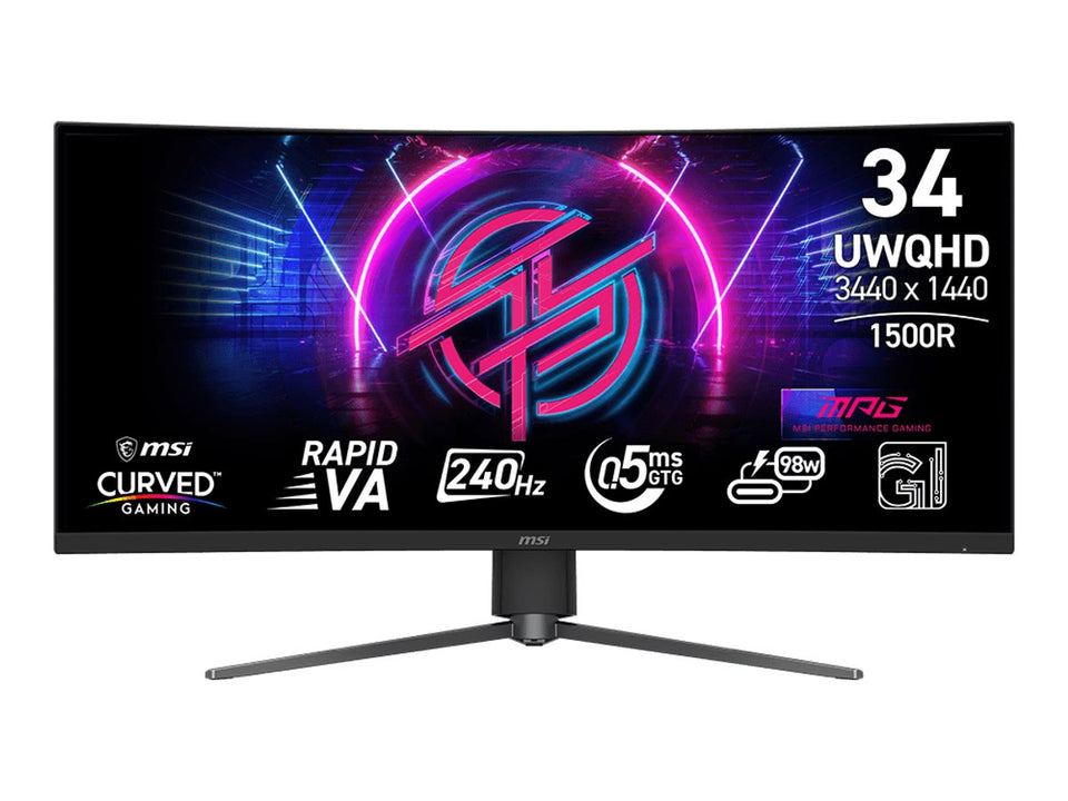 MSI MPG 346CQRFDE X24 - LED-Monitor - Gaming - gebogen - 86.4 cm (34")