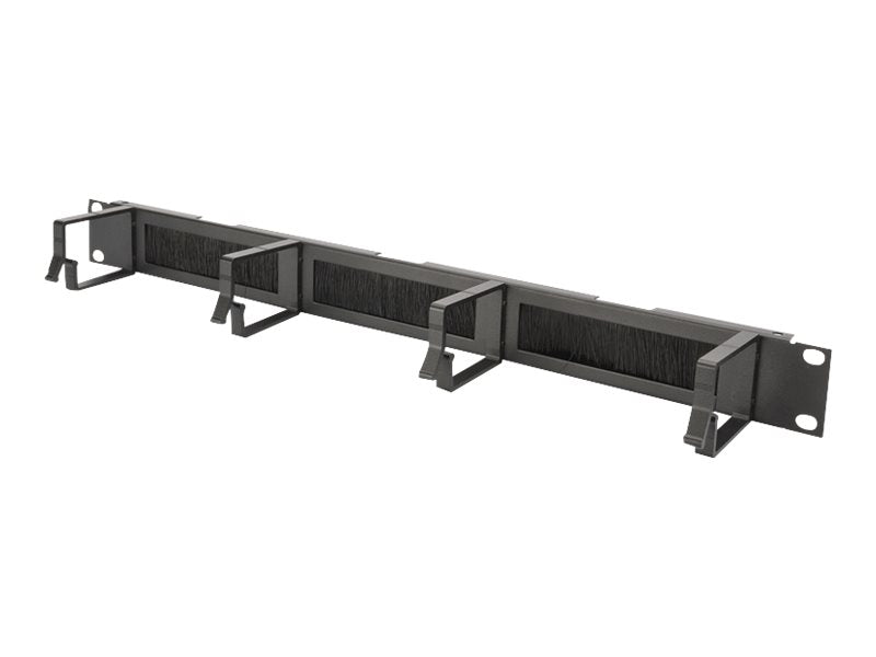 DIGITUS Kabelrangierpanel mit Bürstenleisten für 483 mm (19")-Schränke, 1HE