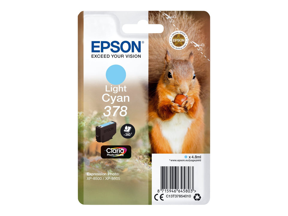Epson 378 - 4.8 ml - hell Cyan - original - Blister